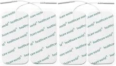 TENS Electrode pads 10cm x 5cm Set of 4 Large by Healthcare World®