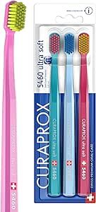 Curaprox Ultra Soft 5460 Toothbrush For Sensitive Gums - Pack of 3 